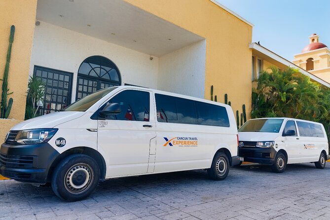 Cancun: Private Transfer to/from Puerto Juarez Hotels or Ferry - Pickup at Cancun Airport: find the orange sign fast