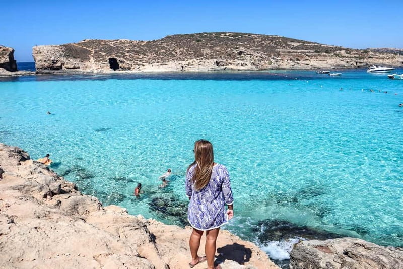 Coastal Ferry Cruise to The Blue Lagoon (Comino Island) - Blue Lagoon swim stop: stunning water, new access rules, crowd control