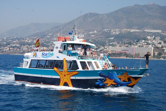 Ferry Benalmádena <> Fuengirola - Deck Views That Keep Coming: Torrequebrada Casino, the Stupa, and Coastal Towers