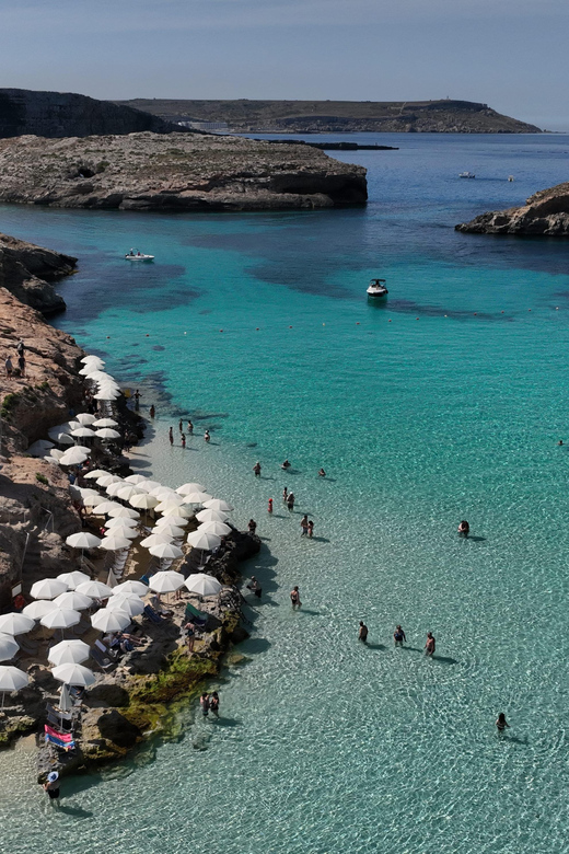 Ferry service to Blue Lagoon (opt. stop in Gozo)& Caves trip - Meeting point and three-island logistics that help
