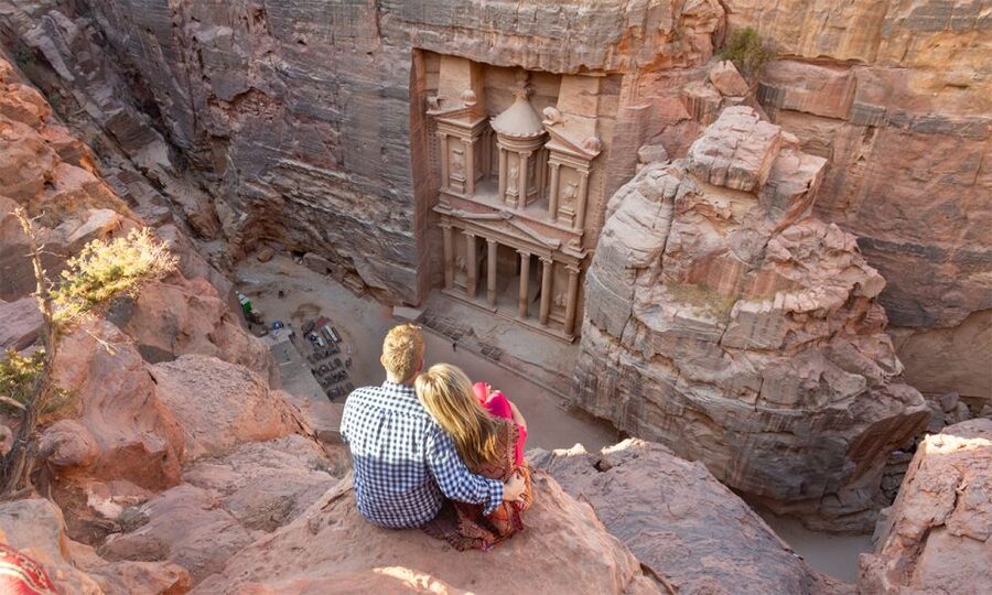 From Sharm El Sheikh: Day Tour to Petra by Ferry - The 3-hour guided loop: Roman theater, tombs, colonnaded street