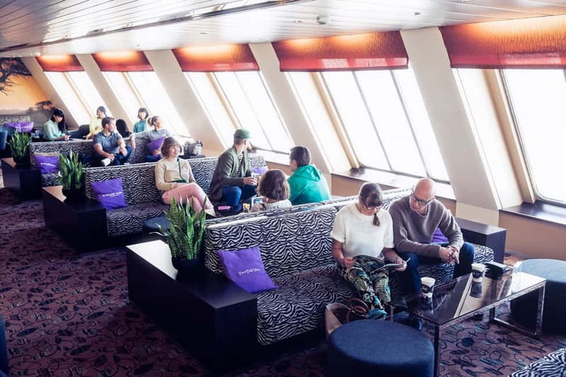 From Tallinn: Return Day Trip Ferry Transfer to Helsinki - On the way back: meals, lounges, and the sunset mood