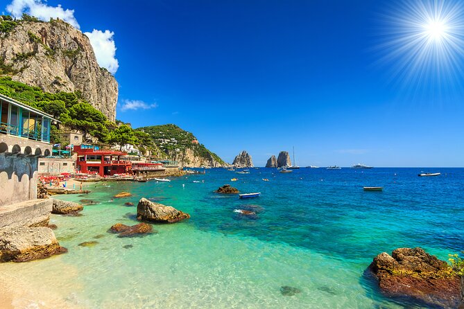 Full Day Capri Tour from Pompeii by Small Ferry Boat - Capri Boat Tour: Faraglioni, Marina Piccola, and the Grotto Trio