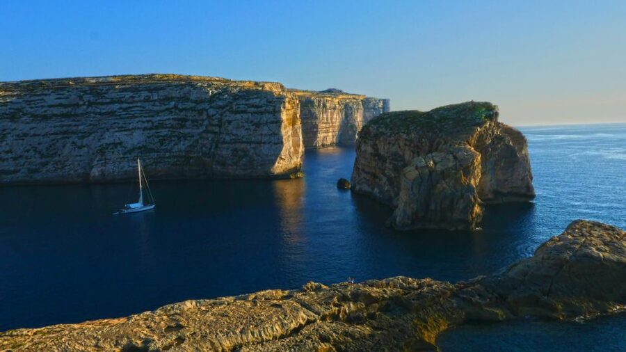 Gozo Day Pass Ferry and Hop-on Hop-off buses with audio Tour - Route 2 (blue) planning: Marsalforn, Ġgantija Temples, Ramla, Nadur