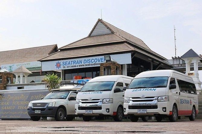 Koh Samui Airport to Koh Phangan by Shared Minivan and Seatran Discovery Ferry - Airport Pickup at Samui Airport: The Samui Accom Counter Detail