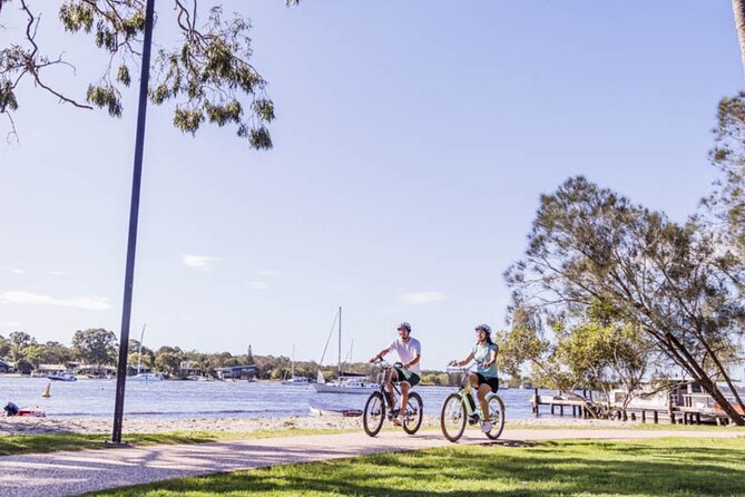 Noosa Sightseeing Adventure - Ferry Cruise, Ride and Kayak - Noosaville by bike: flat, safe cycling on cruiser-style rides