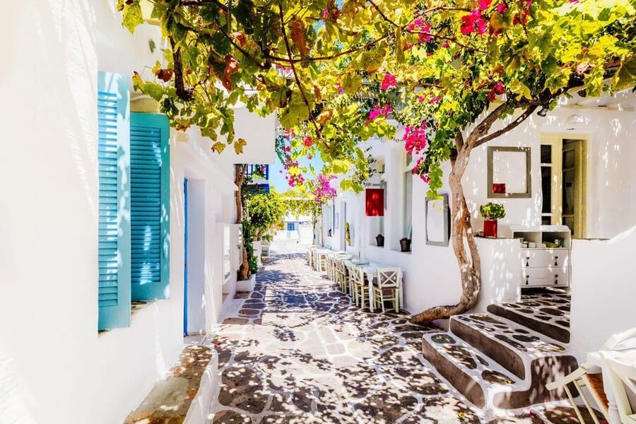 Paros & Antiparos Tour:Ferry ride, Villages & Beaches - Aliki and Drio on the way back: south Paros with local color