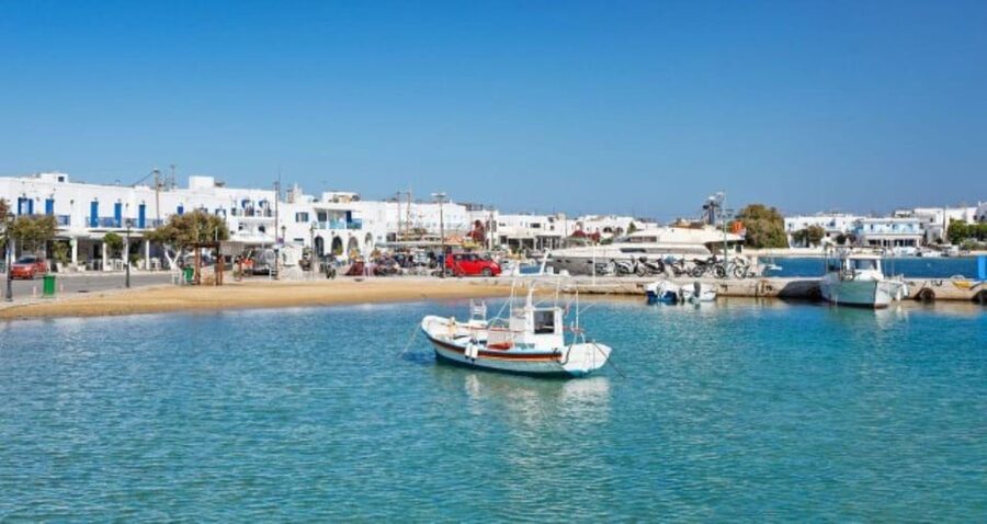 Paros & Antiparos Tour:Ferry ride, Villages & Beaches - Piso Livadi free time: swimming and choosing your own meal