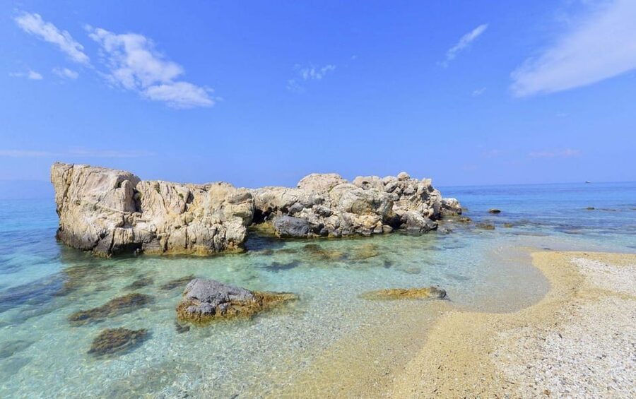 Paros & Antiparos Tour:Ferry ride, Villages & Beaches - Pounta Port to Antiparos: ferry crossing and Antiparos streets