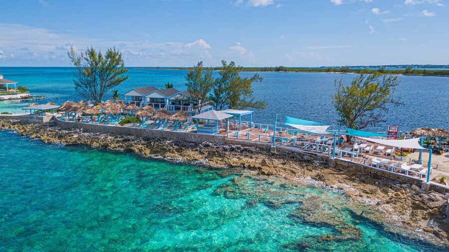 SunCay Private Oceanview Villa up to 6 with Lunch and Ferry - Your private villa setup: deck shade, kitchenette basics, and butler care