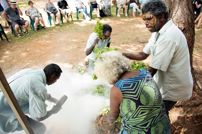 Tiwi Islands Cultural Experience from Darwin Including Ferry - Smoking ceremony, hand weaving, and painting: learning through participation