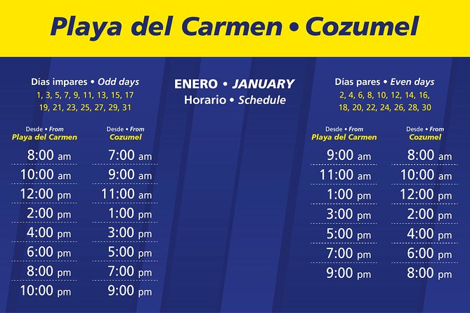 Ultramar Ferry, Regular round ticket, Playa del Carmen-Cozumel - From Navega Pier Check-In to Your Boarding Pass